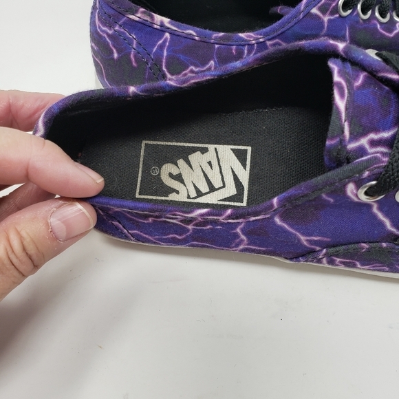 Vans Lo Pro Purple Lightning Bolt Sneakers size 6 - Picture 8 of 8